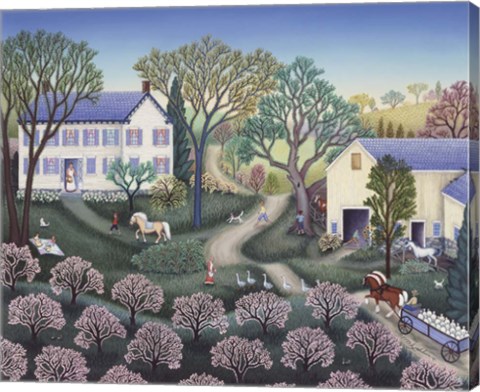 Framed Spring Farm Print