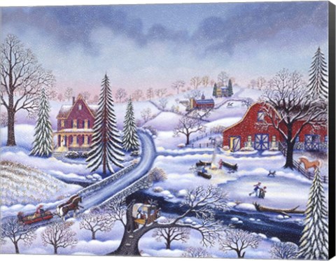 Framed Snowy Afternoon Print