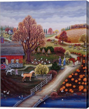 Framed Autumn Farm Print