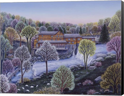 Framed Cobbs Mill Inn Spring Print