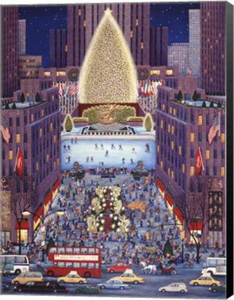 Framed Rockefeller Center Print
