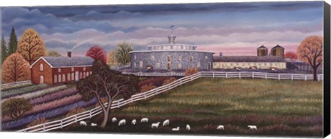 Framed Shaker Round Barn A Print