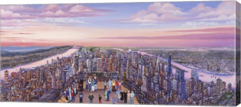 Framed View From 86 Floor Print