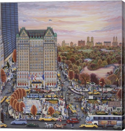Framed Autumn Plaza Print