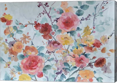 Framed Loose Blossoms Print