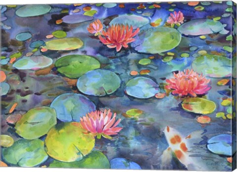 Framed Water Lili Print