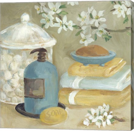 Framed Bathroom Accessories II Print