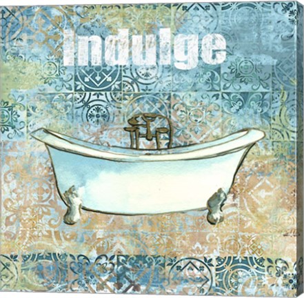 Framed Golden Bathroom II A Print