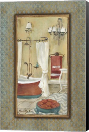 Framed Luxurious Bathroom I Print