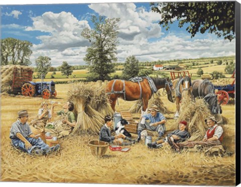 Framed Harvest Lunch Print