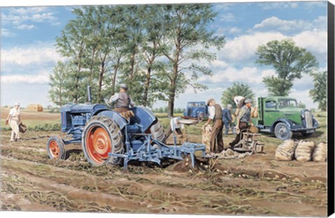Framed Lifting the Crop Print