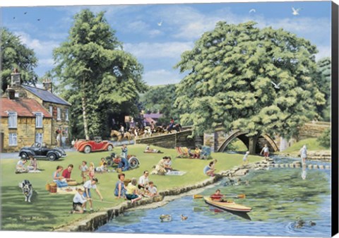 Framed Summer Picnics Print
