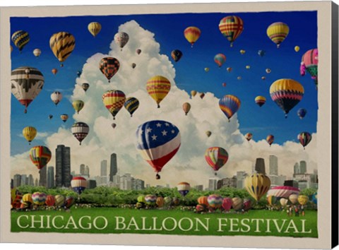 Framed Chicago Baloon Fest Print