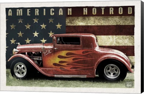 Framed American Hot Rod Print