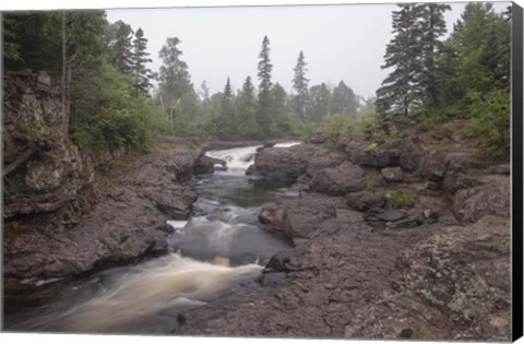 Framed Lake Superior, North Shore 4 Print