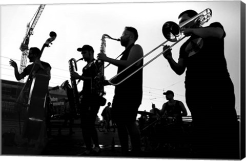 Framed CitySilhouttes 10 Print