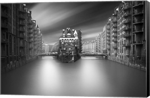 Framed Hamburg Place Print