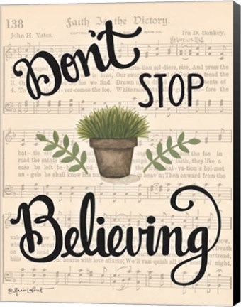 Framed Don&#39;t Stop Believing Print