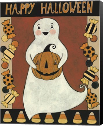 Framed Ghosts with Treats Print