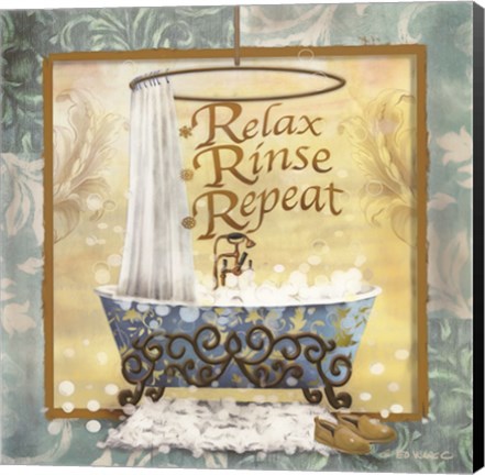 Framed Relax, Rinse, Repeat Print