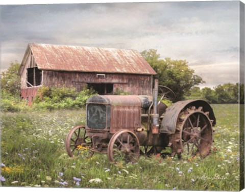 Framed Clayton Tractor Print