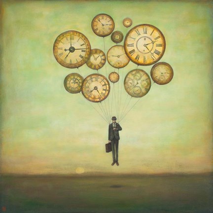 Framed Waiting for Time to Fly Print