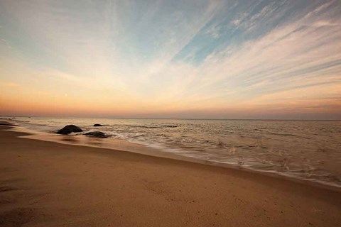 Framed Marthas Vineyard Beach II Print