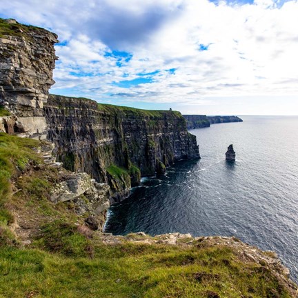 Framed Cliffs of Moher Square Print