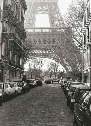 Framed Street View of &quot;&quot;La Tour Eiffel&quot;&quot; Print