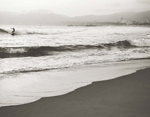 Framed BW Surfer No. 1 Print