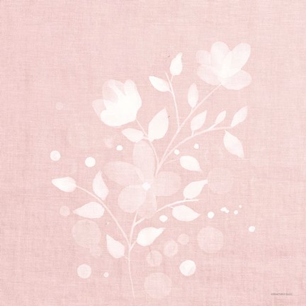 Framed Pink Flower Bunch II Print