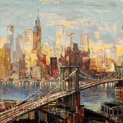 Framed Sera su Manhattan Print