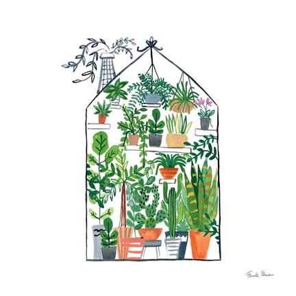 Framed Greenhouse I Print