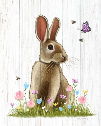 Framed Easter Rabbit Print