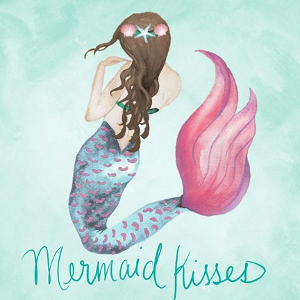 Framed Mermaid Kisses Print