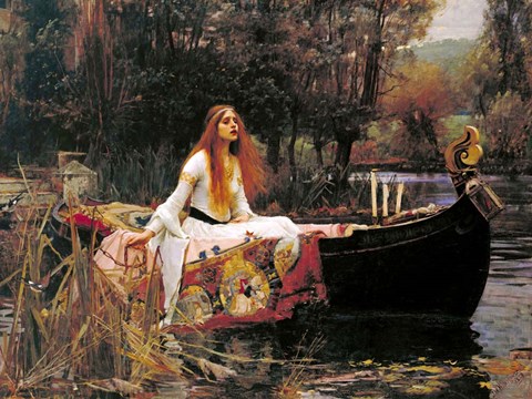 Framed Lady of Shalott, 1888 Print