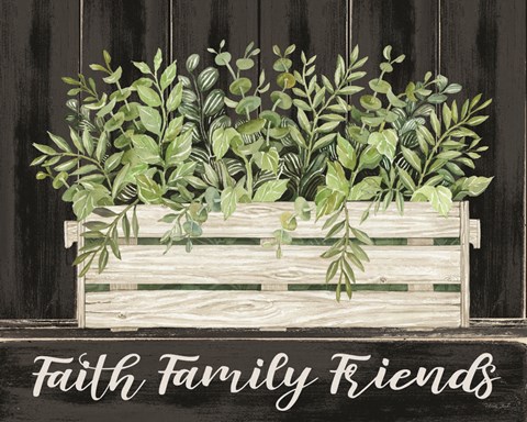 Framed Faith, Family, Friends Print