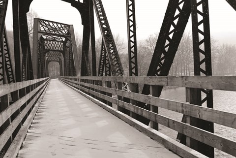 Framed Old Railroad Bridge Print