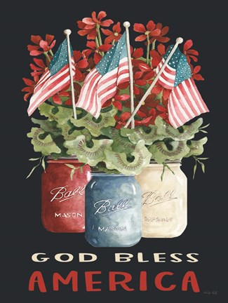 Framed God Bless America Print