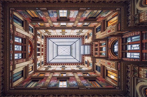 Framed Galleria Sciarra, Rome Print