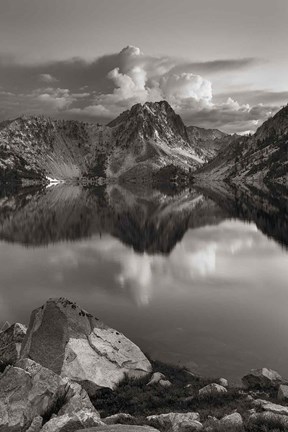 Framed Sawtooth Lake Sawtooth Mountains Idaho Print