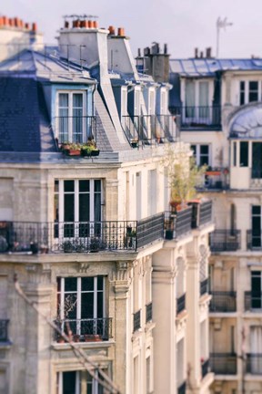 Framed Paris Apartment View Print