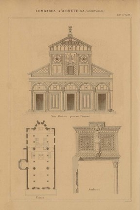 Framed Architecture of Italy Print