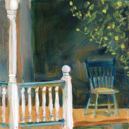 Framed Porch Shadows Print
