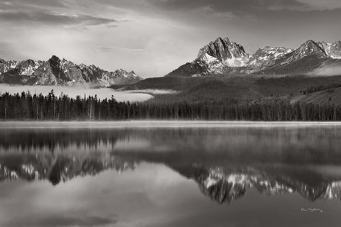 Framed Little Redfish Lake Sawtooth National Recreation Area Idaho Print