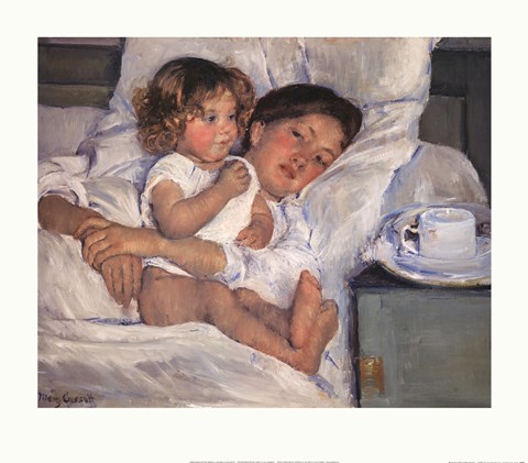 Framed Breakfast in Bed Print