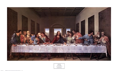 Framed Last Supper Print