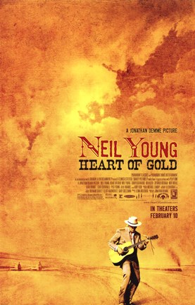 Framed Neil Young: Heart of Gold Print