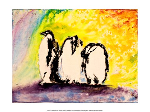 Framed Penguins Print