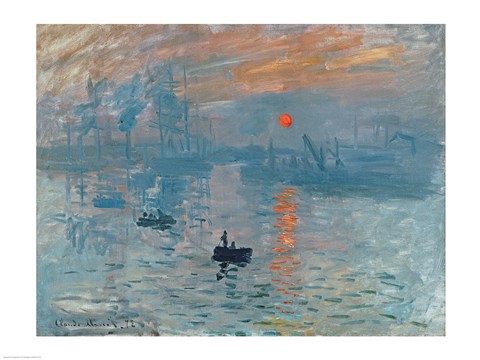 Framed Impression: Sunrise, 1872 Print